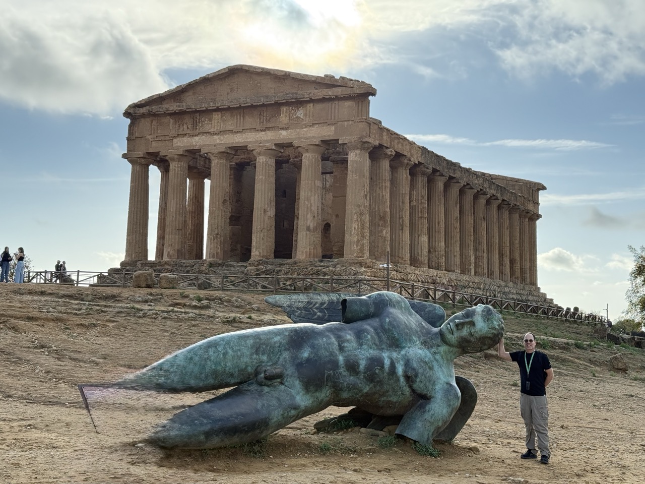 Dan at the Valley of the Temples - where history, nature, and wind converge
