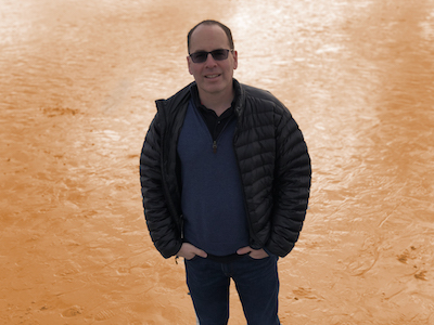 Dan on the beach